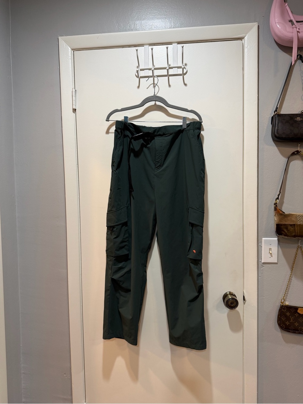Wonderly Men's Forest Green Cargo Pants with Drawstring